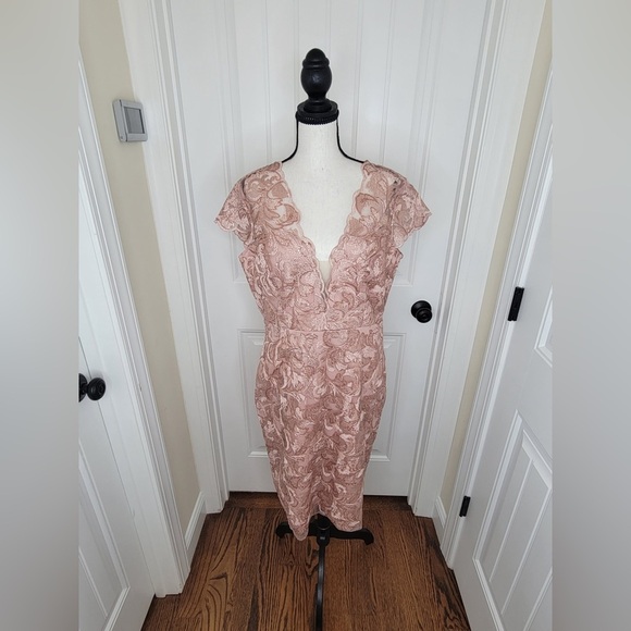 Baltic Born - Soieblu Elegant Lace Dress in Pink - Picture 3 of 10